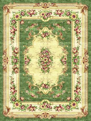 Aubusson Hand-Tufted Rug Collection rug 1039V high-resolution preview