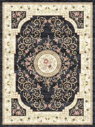 Aubusson Hand-Tufted Rug Collection rug 1073N high-resolution preview