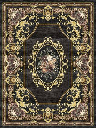 Aubusson Hand-Tufted Rug Collection rug 1074N high-resolution preview