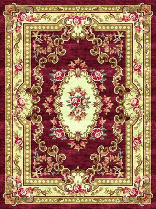 Aubusson Hand-Tufted Rug Collection rug 1082RE high-resolution preview