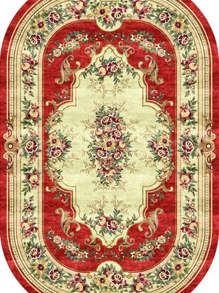 Aubusson Hand-Tufted Rug Collection rug 1083RE high-resolution preview