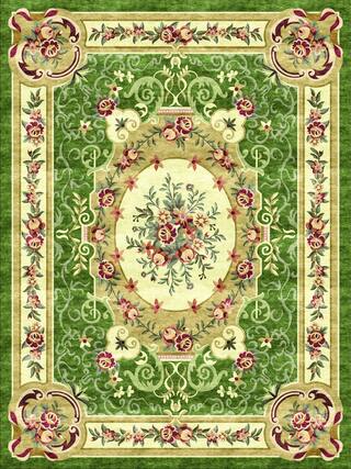 Aubusson Hand-Tufted Rug Collection rug 1093V high-resolution preview
