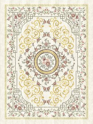 Aubusson Hand-Tufted Rug Collection rug 1102IV high-resolution preview