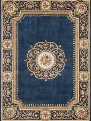 Neoclassic Hand-Tufted Rug Collection rug 1004BL high-resolution preview