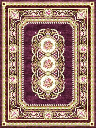 Neoclassic Hand-Tufted Rug Collection rug 1013RE high-resolution preview