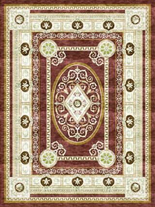 Neoclassic Hand-Tufted Rug Collection rug 1059BR high-resolution preview