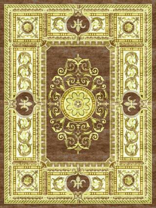 Neoclassic Hand-Tufted Rug Collection rug 1065BR high-resolution preview