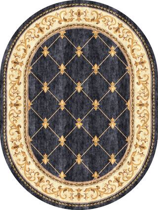 Neoclassic Hand-Tufted Rug Collection rug 1070BL high-resolution preview