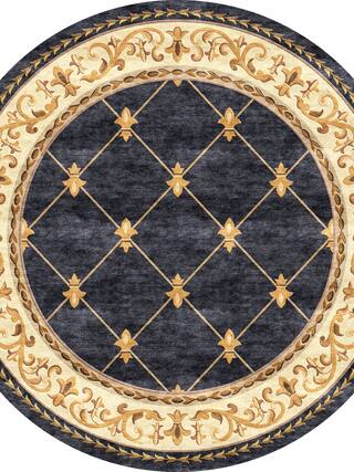 Neoclassic Hand-Tufted Rug Collection rug 1071BL high-resolution preview