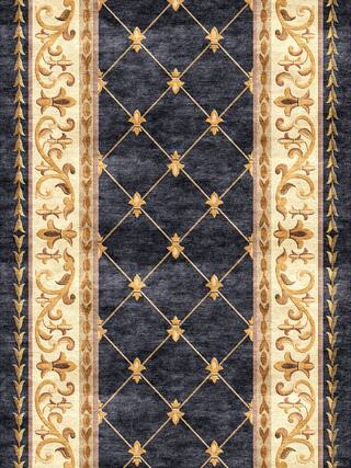 Neoclassic Hand-Tufted Rug Collection rug 1072BL high-resolution preview