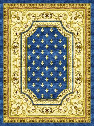 Neoclassic Hand-Tufted Rug Collection rug 1077BL high-resolution preview