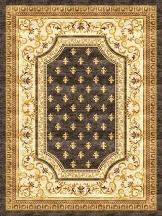 Neoclassic Hand-Tufted Rug Collection rug 1077BR high-resolution preview