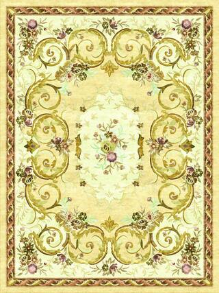 Savonnerie Hand-Tufted Rug Collection rug 1007N high-resolution preview