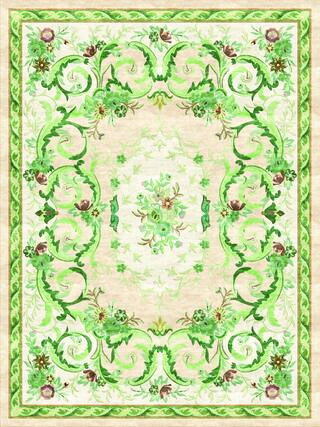 Savonnerie Hand-Tufted Rug Collection rug 1007V high-resolution preview