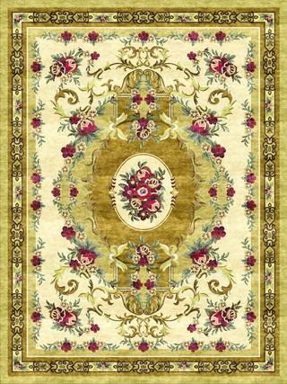 Savonnerie Hand-Tufted Rug Collection rug 1040G high-resolution preview