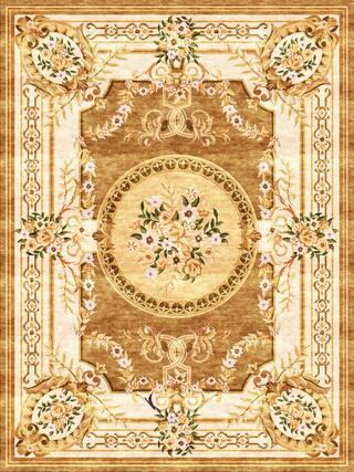 Savonnerie Hand-Tufted Rug Collection rug 1089BR high-resolution preview