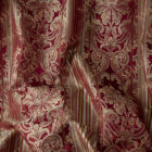 Sarelli Contessina Stripe Cardinal Red Silver