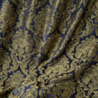 Sarelli Damasque Main Design Navy Blue