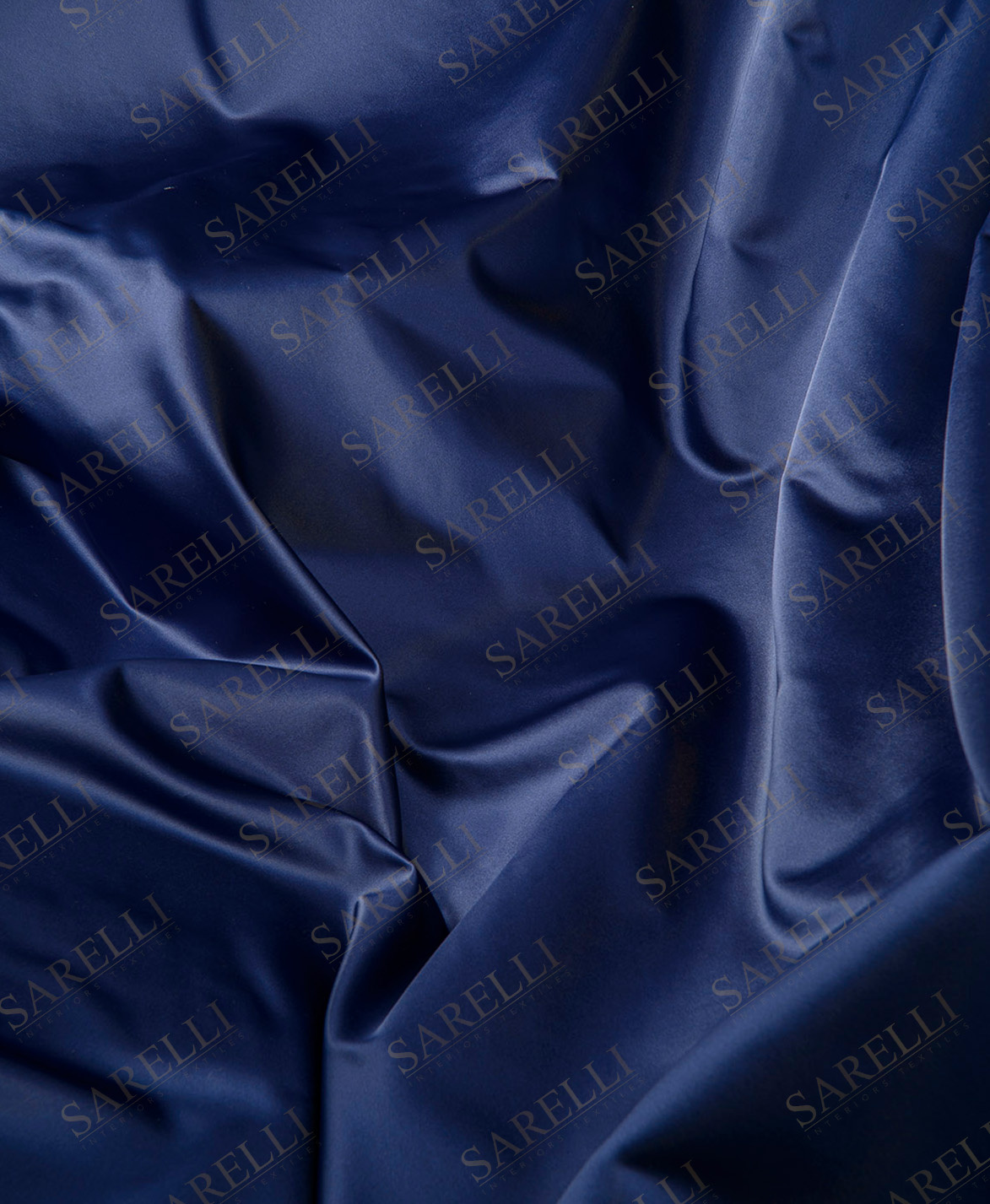 Sarelli Damasque Plain Color Navy Blue