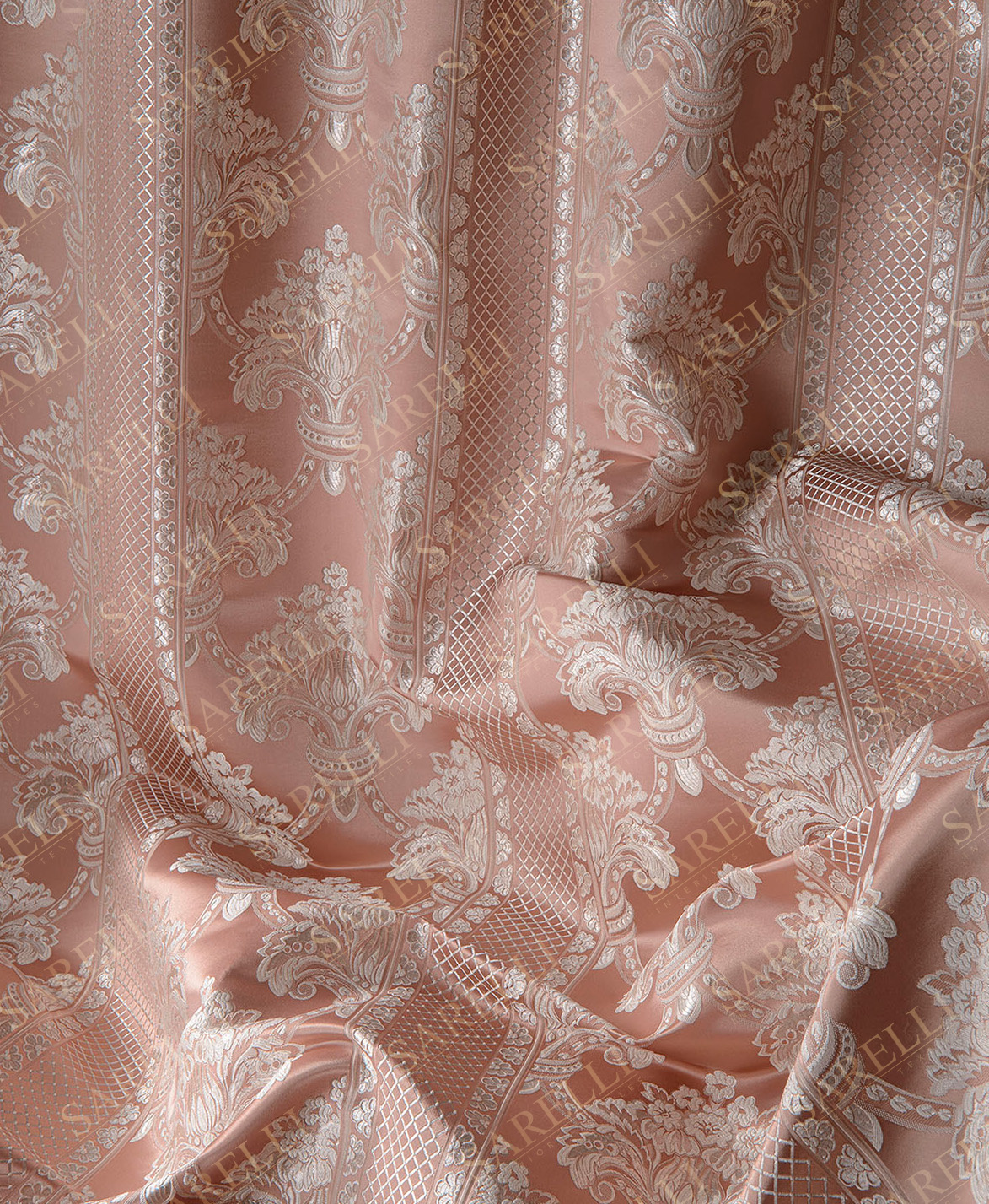 Sarelli Florence Stripe Princess Pink Silver