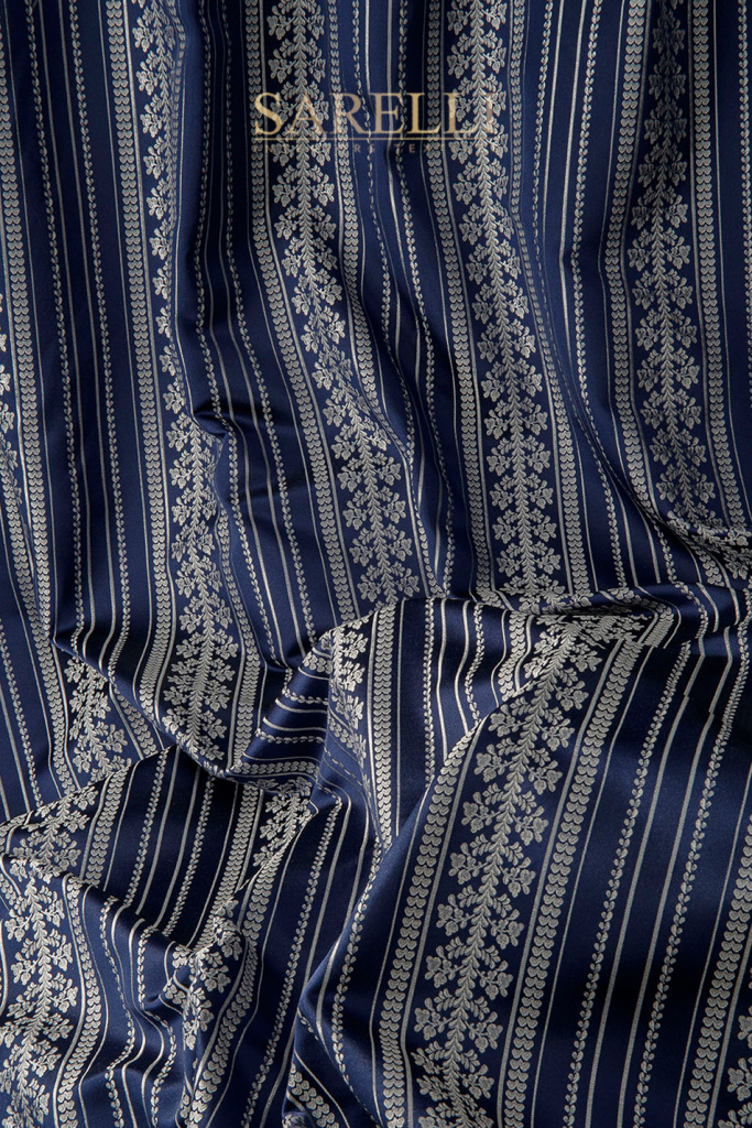 Atelier Stripes Night Blue Silver