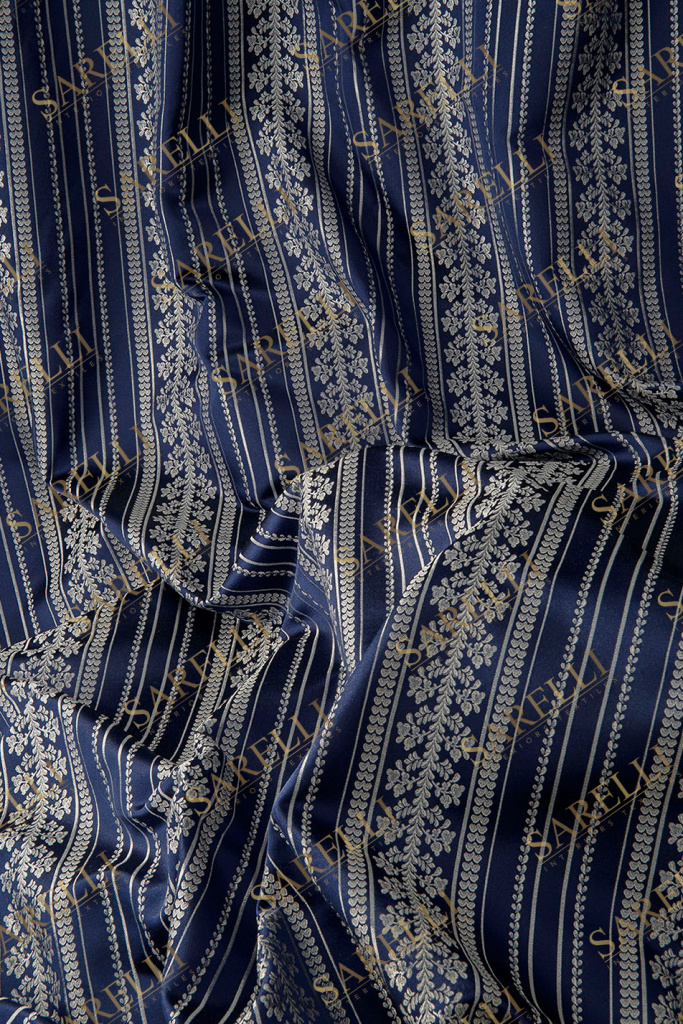 Atelier Stripes Night Blue Silver