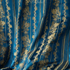 Boheme Stripe Luxury Blue Gold