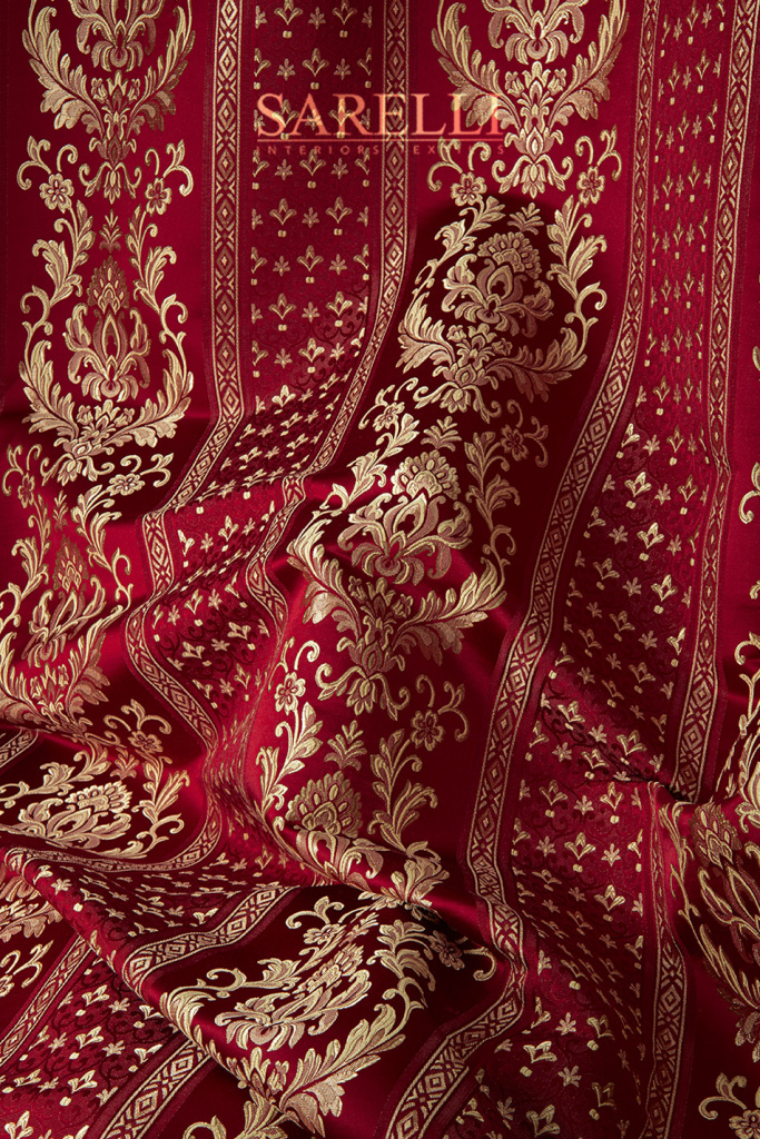 Chateau Stripes Imperial Red Gold