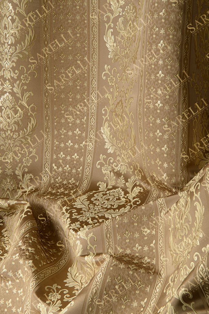 Chateau Stripes Elegant Brown Gold