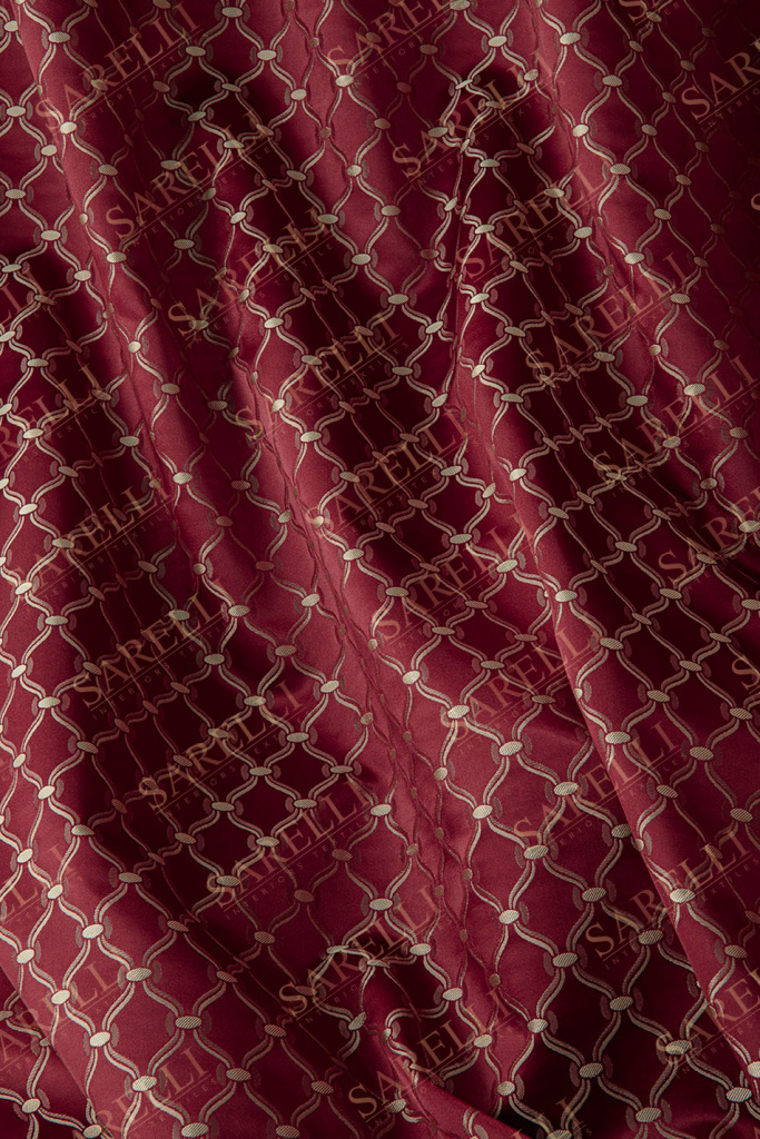Contessina Rhombus Cardinal Red Silver