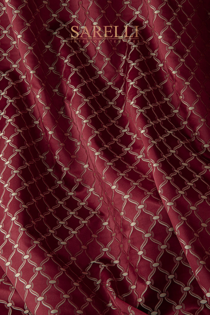 Contessina Rhombus Cardinal Red Silver