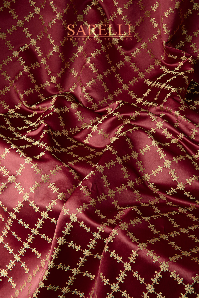 Damasque Flower Cardinal Red