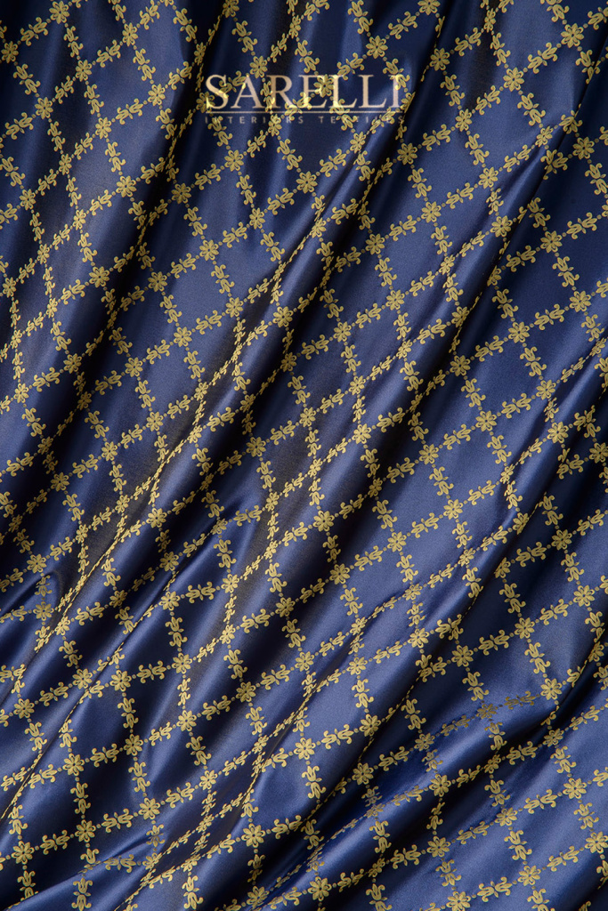 Damasque Flower Navy Blue