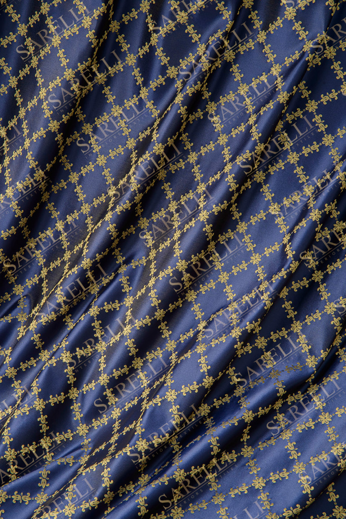 Damasque Flower Navy Blue