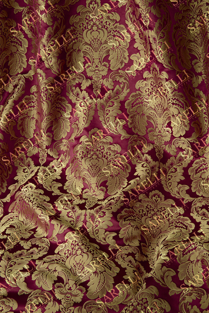 Damasque Main Design Cardinal Red