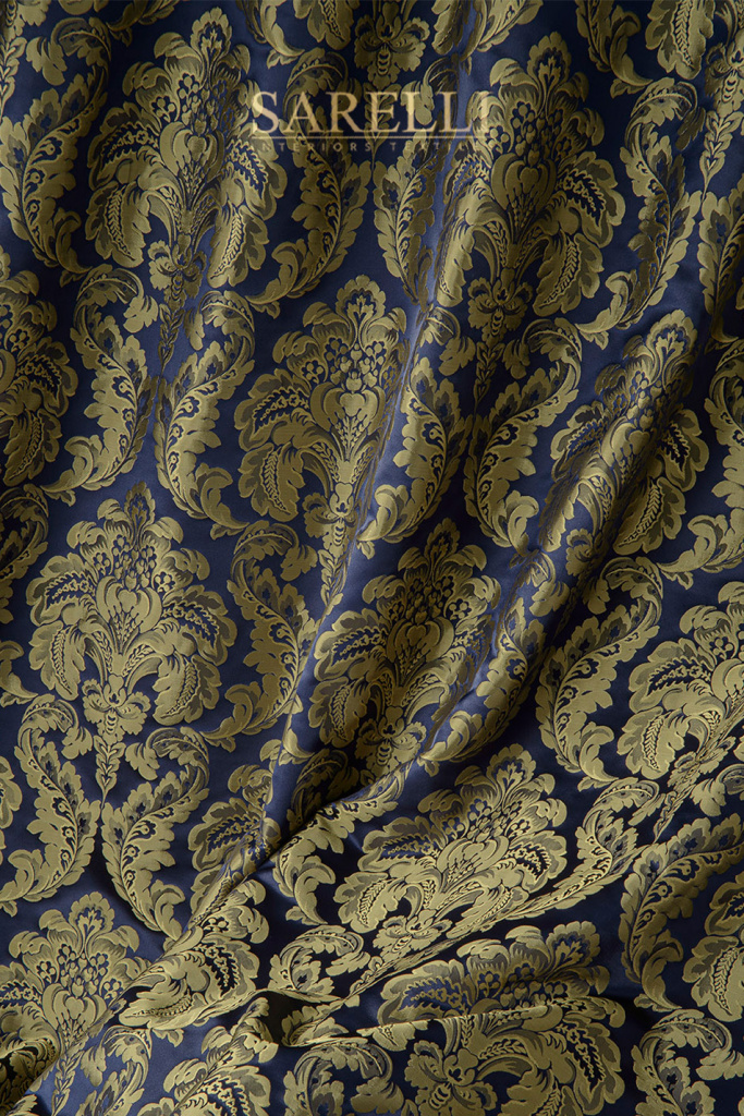 Damasque Main Navy Blue