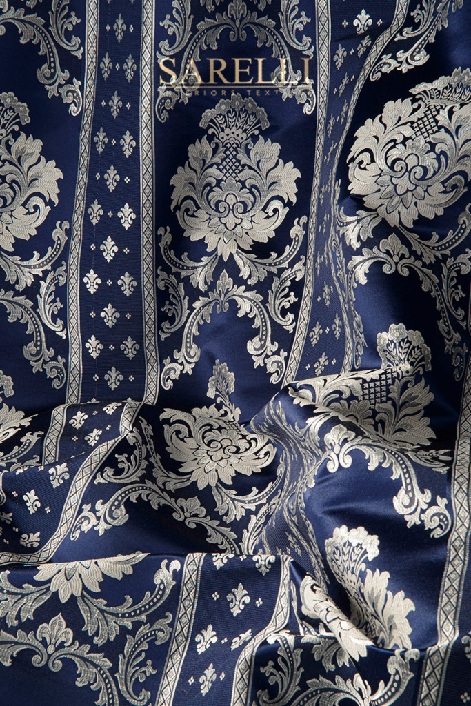 Medici Flower Night Blue Silver