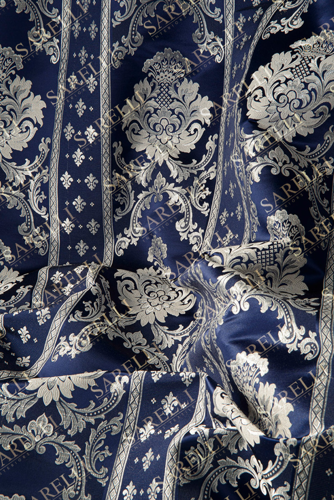 Medici Flower Night Blue Silver