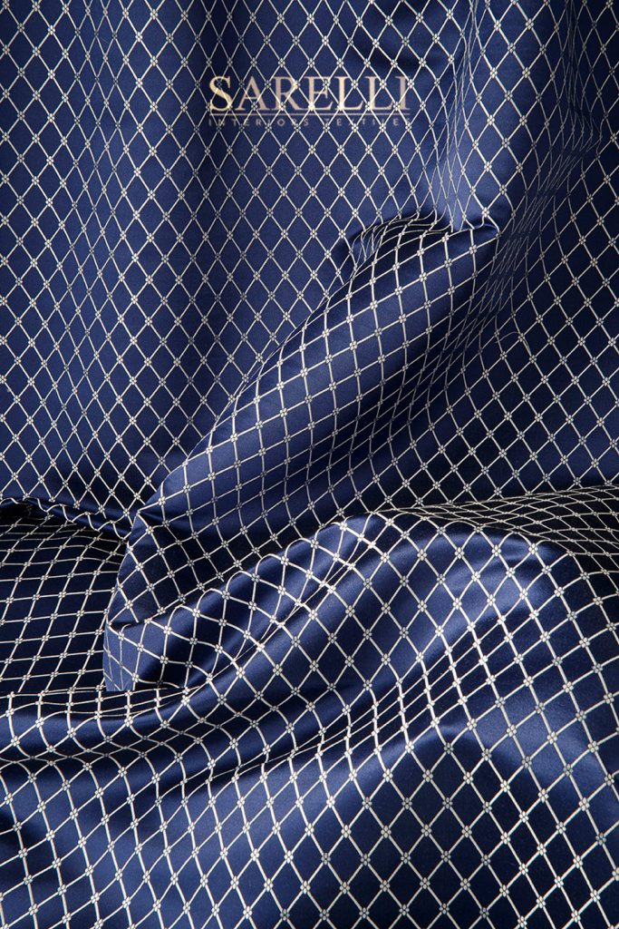 Medici Geometric Night Blue Silver