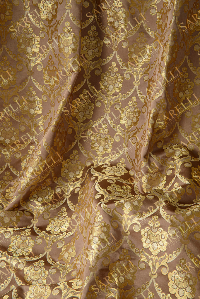Portofino Flower Elegant Brown Gold