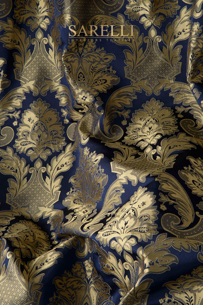 Timeless-Fabrics Main Night Blue Gold