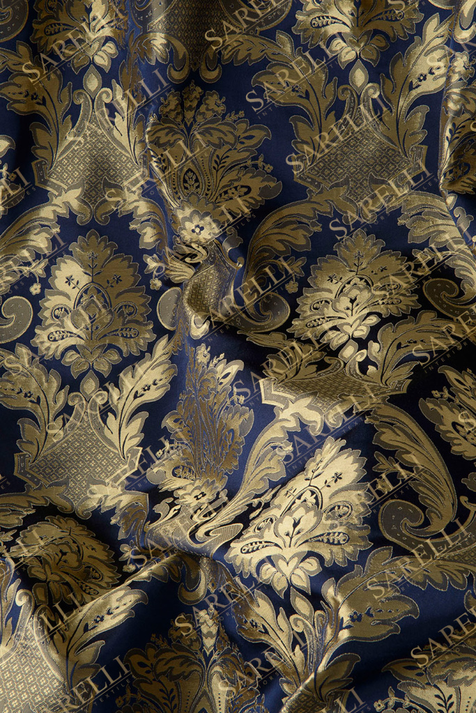 Timeless-Fabrics Main Night Blue Gold