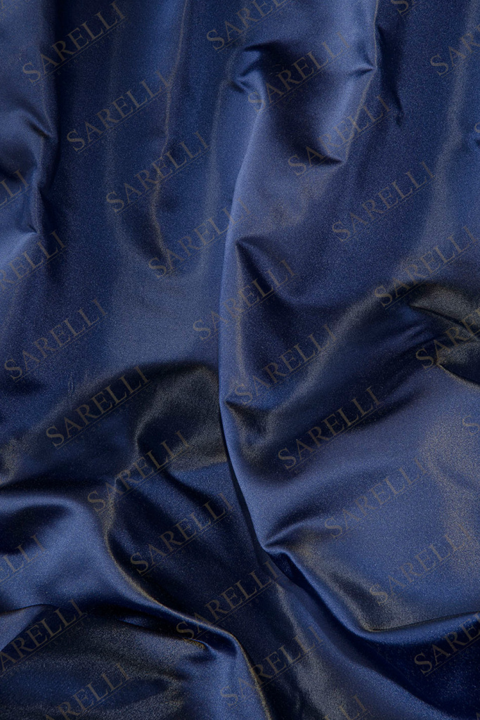Timeless-Fabrics Plain Night Blue Gold