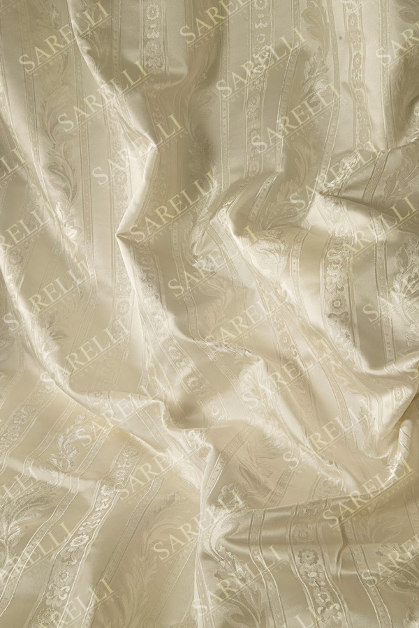 Timeless-Fabrics Stripes Antique White Silver