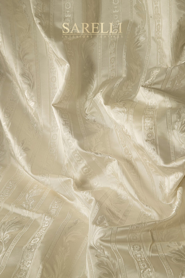 Timeless-Fabrics Stripes Antique White Silver