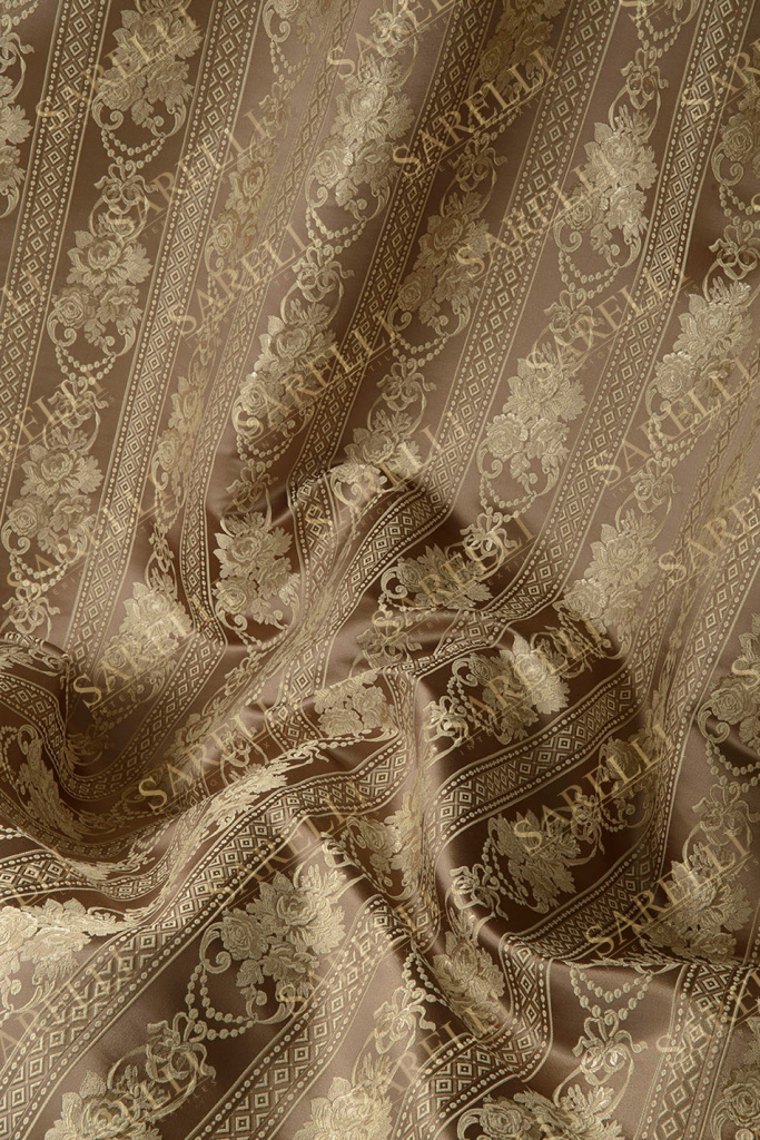 Vivaldi Stripes Elegant Brown Gold